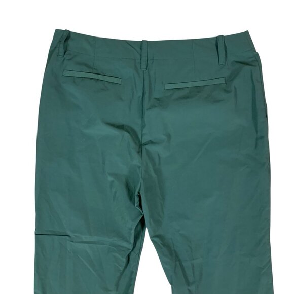 Kal Rieman Cropped Tailored Trousers Stretch Work Pants Dark Green 10 Women’s - Picture 4 of 6